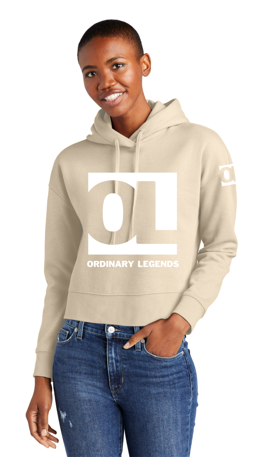 VIT Fleece Hoodie - OL Main Logo White