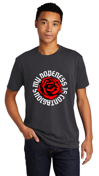Unisex Sueded Tee - White OL Roses