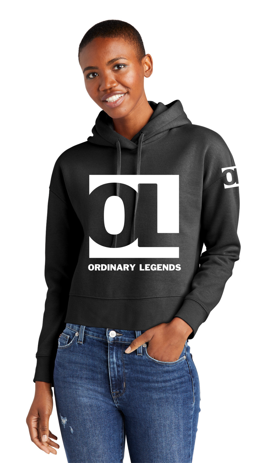 VIT Fleece Hoodie - OL Main Logo White