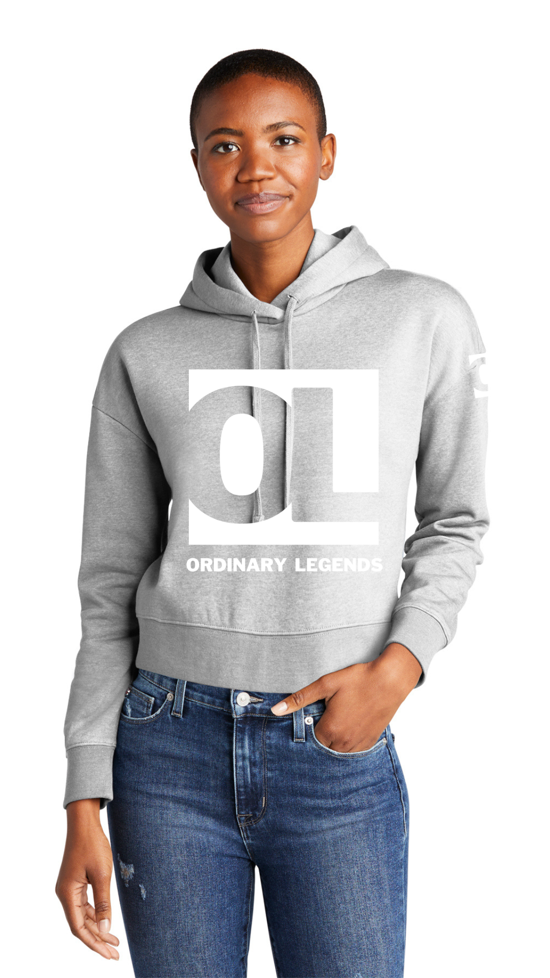VIT Fleece Hoodie - OL Main Logo White